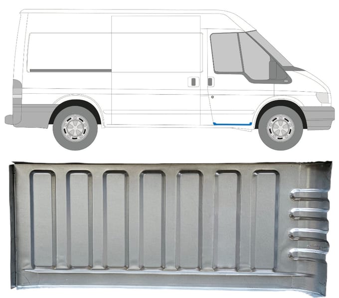 Instapplaat voor Ford Transit 2000-2013 / Rechts