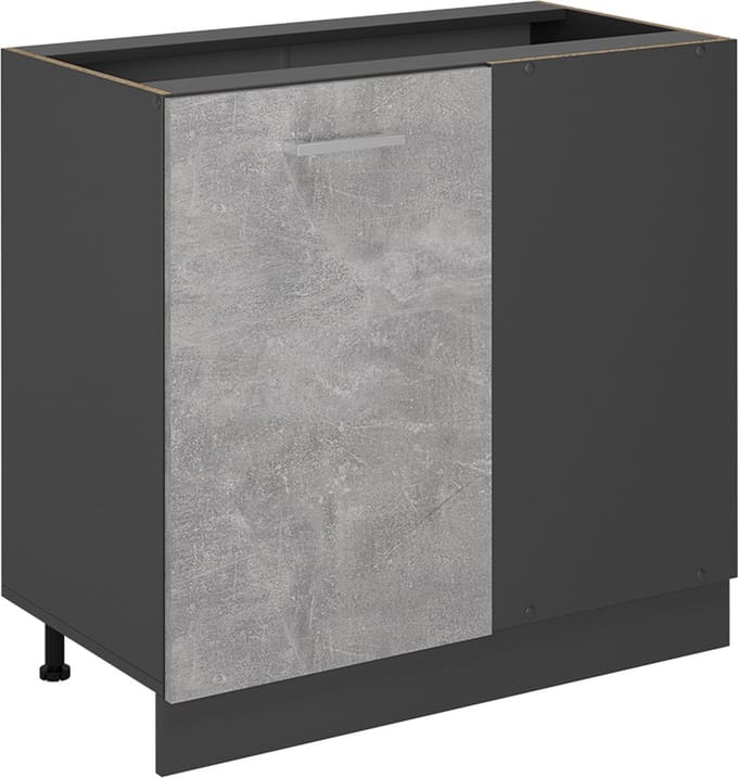Vicco R-Line Hoekkast – 86 cm zonder werkblad Beton