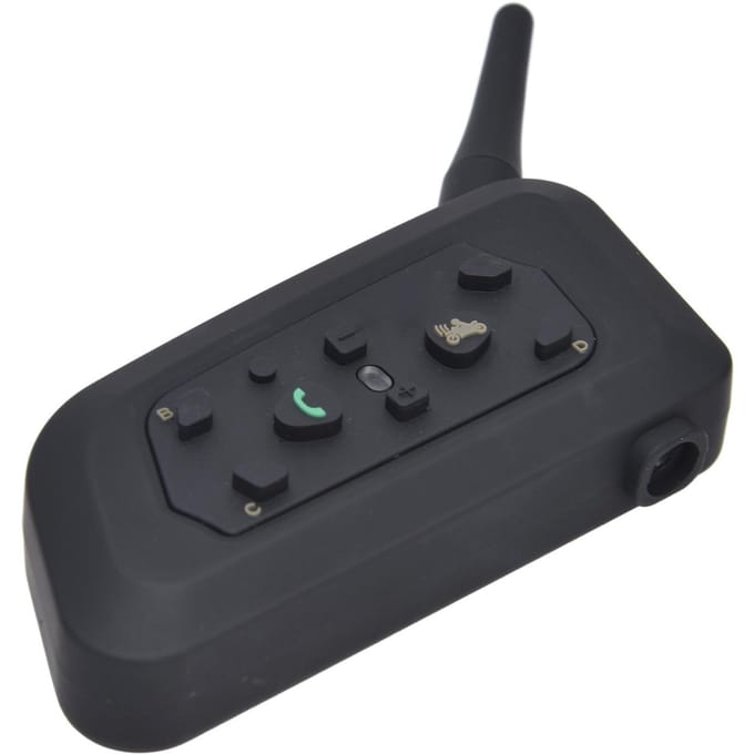Motorhelm Bluetooth Headset IP65 Waterdicht Motorfietshelm Oortje Verbindt Tot 6 black