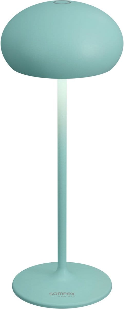 Sompex tafellamp | PEBBLE | Turquoise | Oplaadbaar | Accu