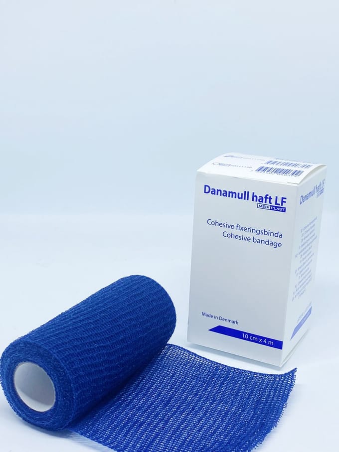 Danamull Haft Zelfklevend Fixatiewindsel  blauw 10cm x 4m - 5 stuks