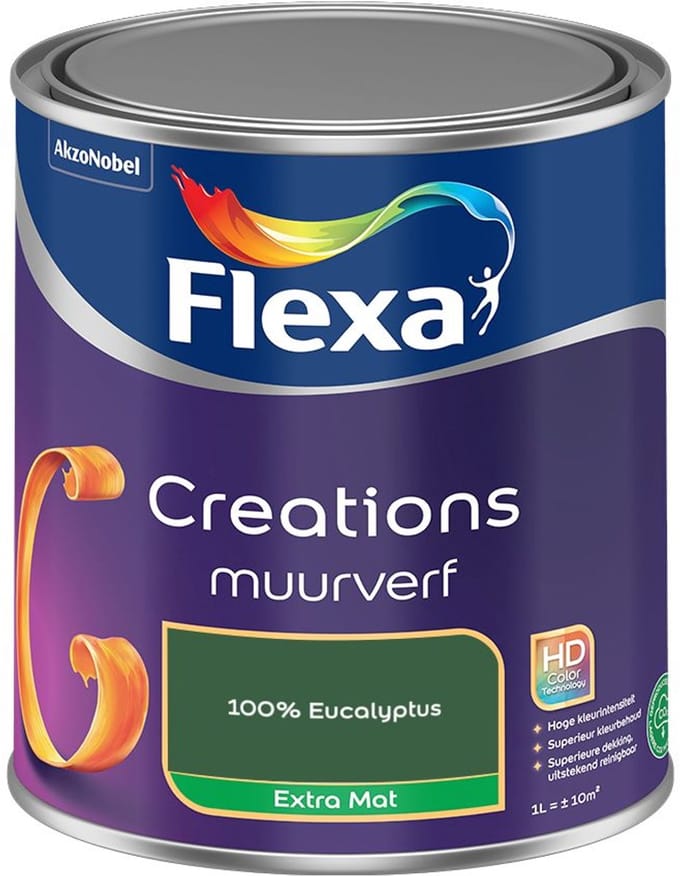 Flexa - Creations Muurverf Extra Mat - 100% Eucalyptus - Mengverf - 1 L