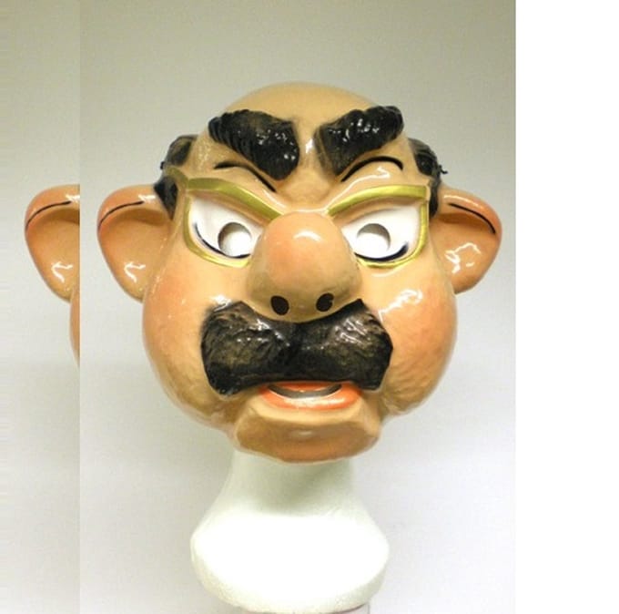 Jan Monnikendam Ome joop masker plastic 12stuks