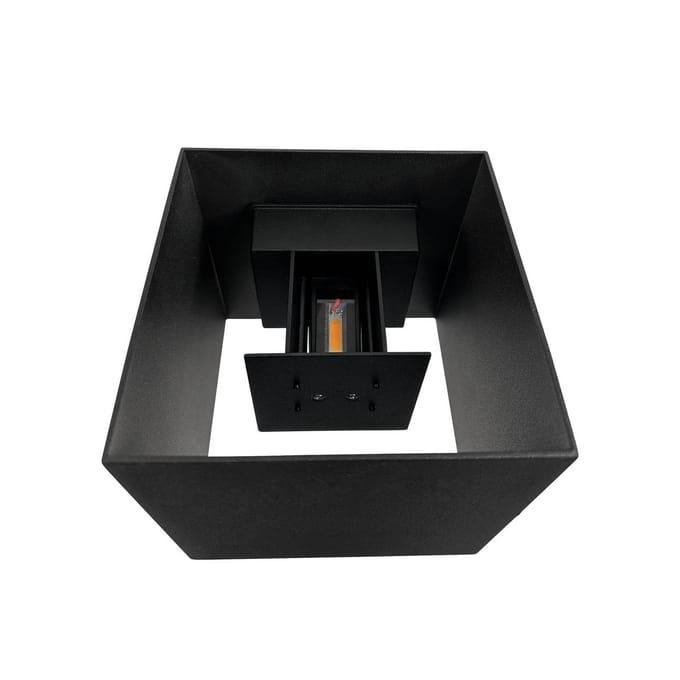 Dyberg Larsen LED wandlamp Venus, zwart, breedte 15 cm