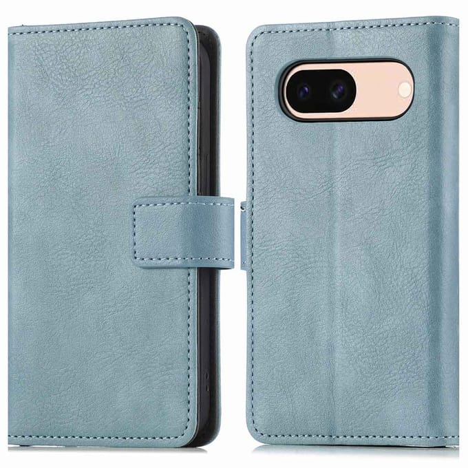 imoshion Hoesje - Geschikt voor Google Pixel 8a - Luxe Bookcase - Lichtblauw