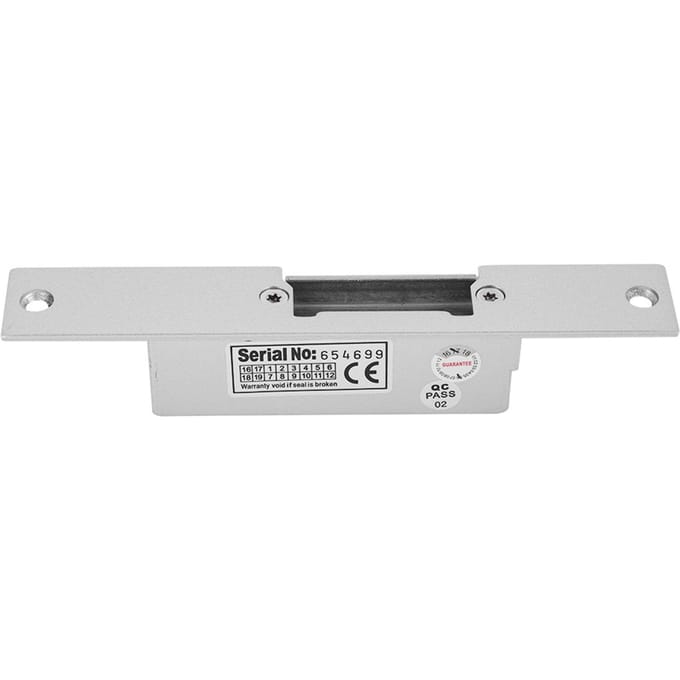 Toegangscontrole Elektrisch Sluitplaat Slot NC NO Kathode voor Hout Metalen Deur (GEEN Elektrische Deuropener) gray
