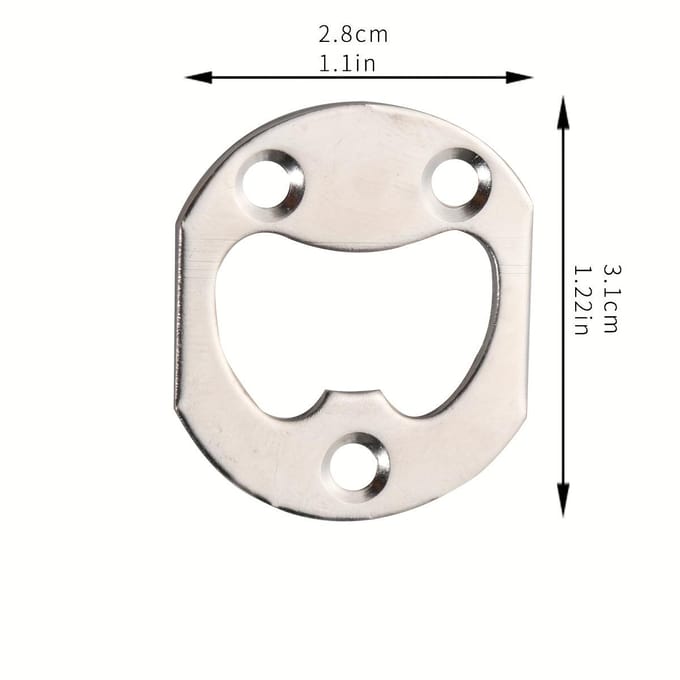 20 Stuks Hardware Nieuw Chinees Vernikkeld Bierflesopener Rond Bieropener Accessoires 20pcs white
