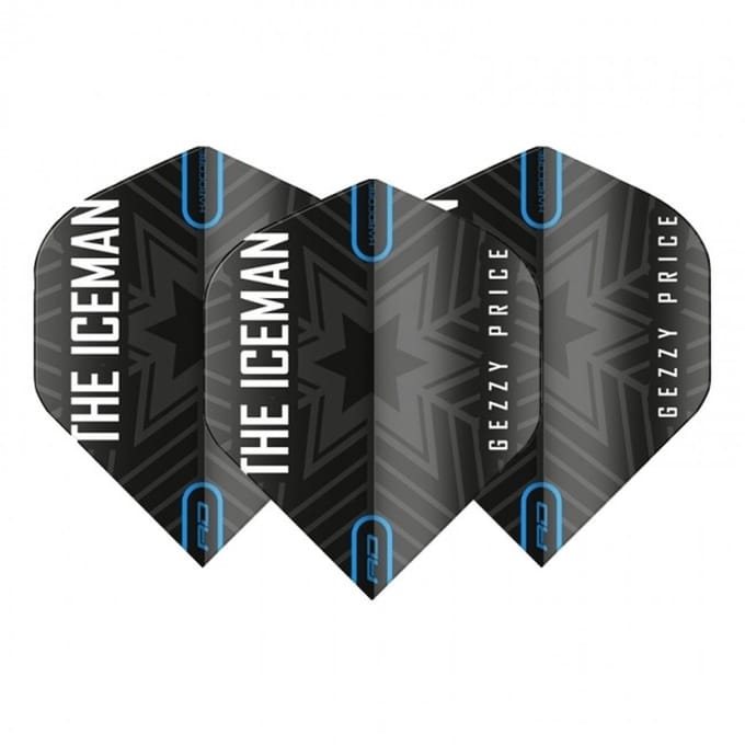 Red Dragon Gerwyn Price Black & Grey Snowflake - Dart Flights