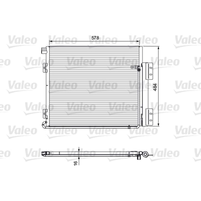 Condensor, airconditioning NIEUW DEEL VALEO 815060