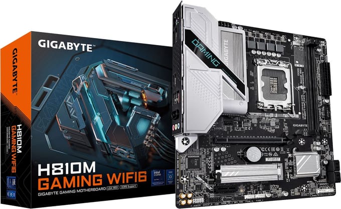Gigabyte H810M GAMING WIFI6 LGA1851 MB Moederbord Socket Intel LGA 1851 Vormfactor ATX Moederbord chipset Intel® H810