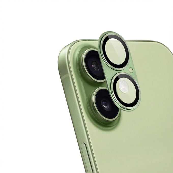 imoshion Camera Lens Protector - Geschikt geschikt voor Apple iPhone 17 - 2 Pack - Sage Green