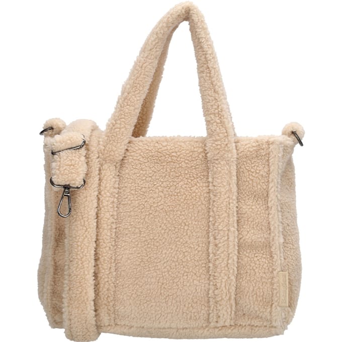 Beagles Lugo Handtas - Schoudertas - Crossbody - Schouderband - Teddy - Crème