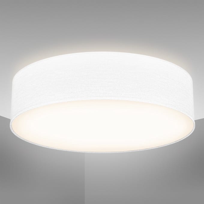 B.K.Licht - Plafondlamp - Ø38cm - wit - excl. 2x E27 lichtbronnen