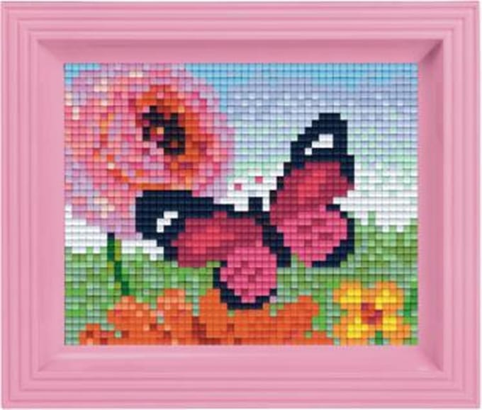 Pixelhobby Geschenkverpakking Roze vlinder 31339