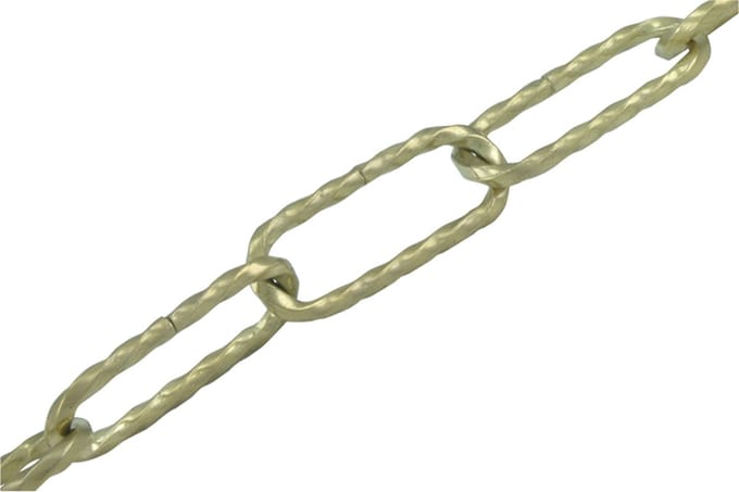 Wovar Ketting Messing 3.4 mm dik | Rol 20 Meter