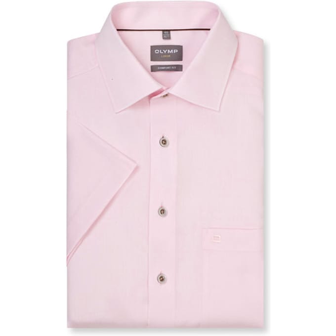 OLYMP Luxor Overhemd, Comfort Fit, New Kent, Lichtroze
