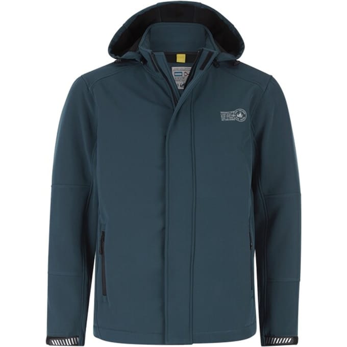 Jan Vanderstorm herren Softshelljack - 58 - petrol - Plus Size