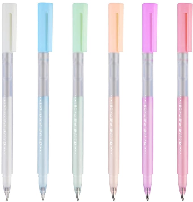 Set van 6 Sneldrogende Lijmstiften voor Knutselen en Papier