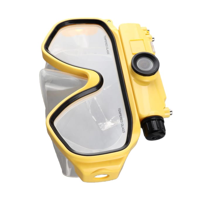 Duikbril met 2K 100 graden Groothoek Camera Kleurendisplay Waterdichte Bril voor Snorkelen Vrijduiken gray