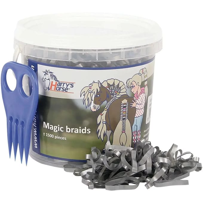 Elastisch paardenverband Harry's Horse Magic braids, pot