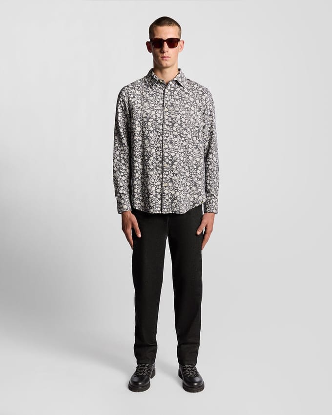 Bloemige jacquard blouse Lyle & Scott