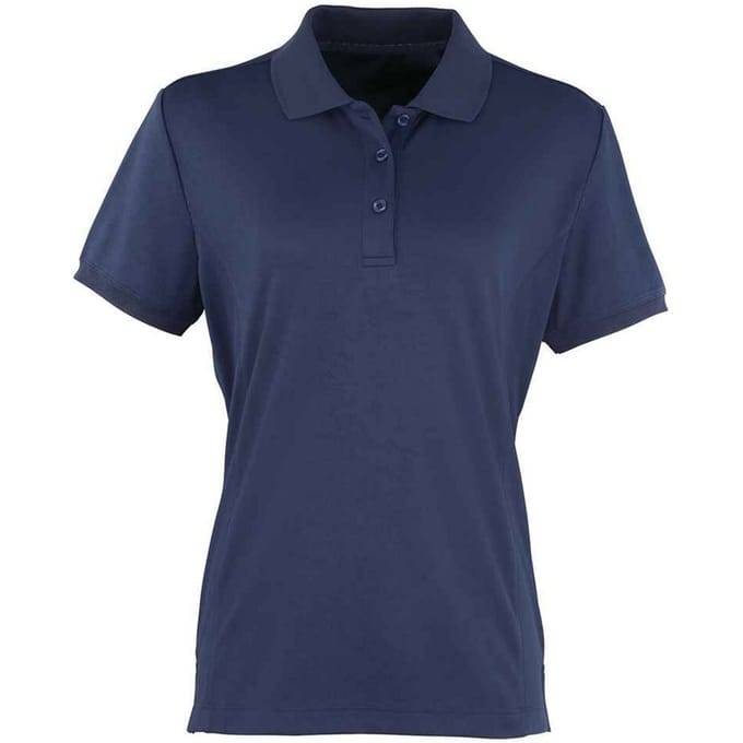 Premier Dames/Dames Coolchecker Poloshirt (Marine)