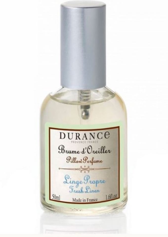 Durance Fresh Linnen - kussen spray - parfum - fris linnen - pillow spray - 50ml