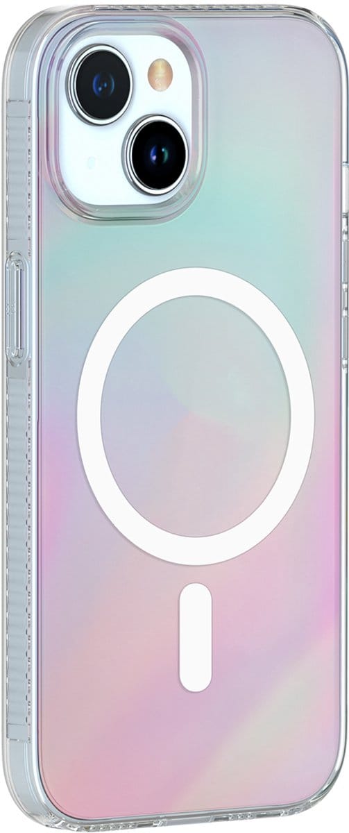 Bigben Connected - Holografisch Telefoonhoesje - iPhone 15 - MagSafe compatibel - Transparant