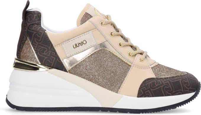Liu Jo Alyssa 01 Dames Sneakers - Beige/Bruin - Maat 37