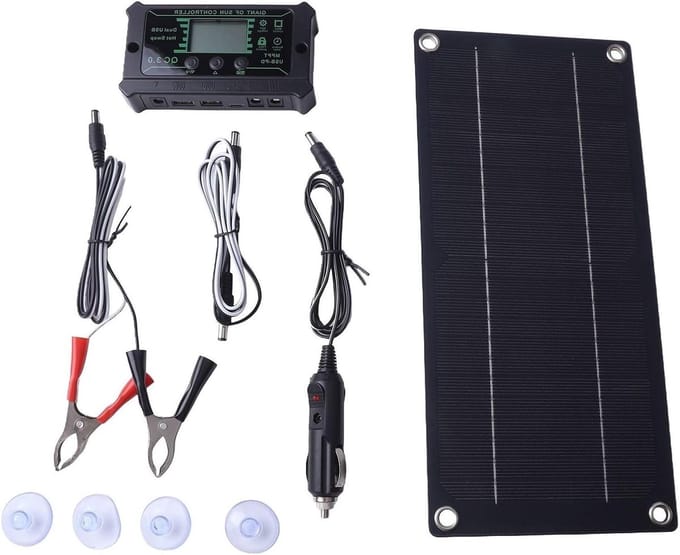 Zonnepaneel Kit - Draagbare Energie - Off-Grid Leven - MPPT Laadcontroller - 600 Watt - Zwart