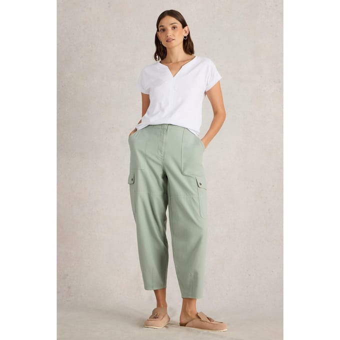 White Stuff Anabel Soft Barrel Cargo Light Green Taglia: 8 REGULAR | Pantaloni cargo Outlet | Donna | Verde