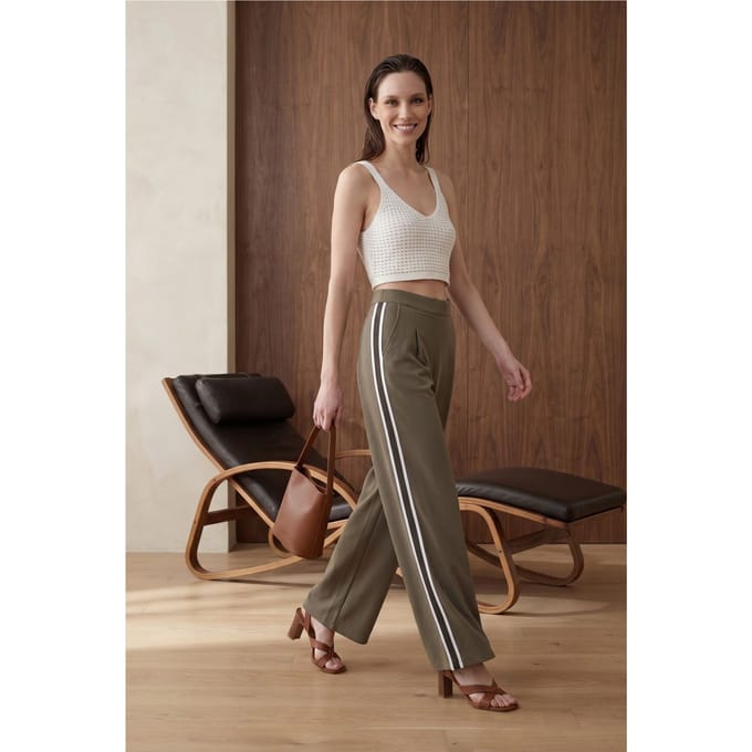 Hoge Taille Plissé Wijde Pantalon