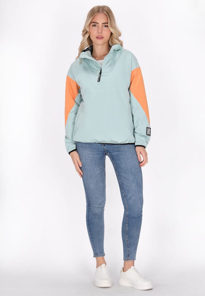 Schmuddelwedda Blouson Dames Pastel mint kleurblok