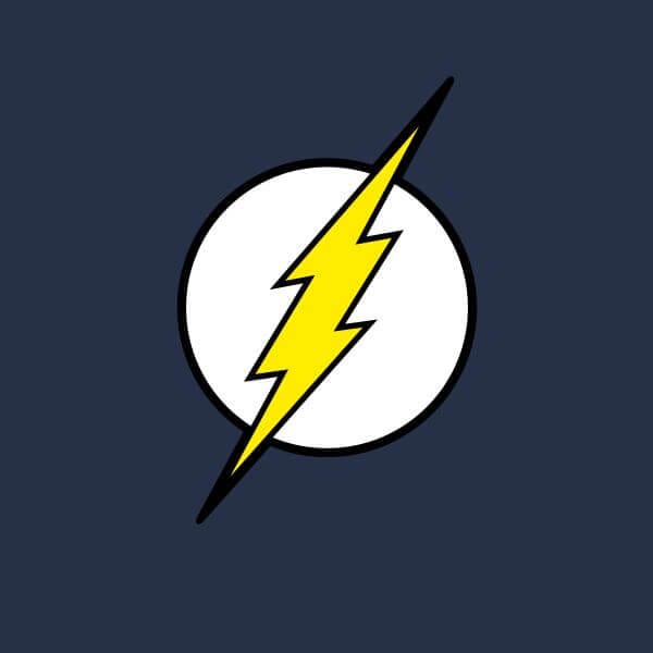 Justice League Flash Logo Women's T-Shirt - Navy - XS