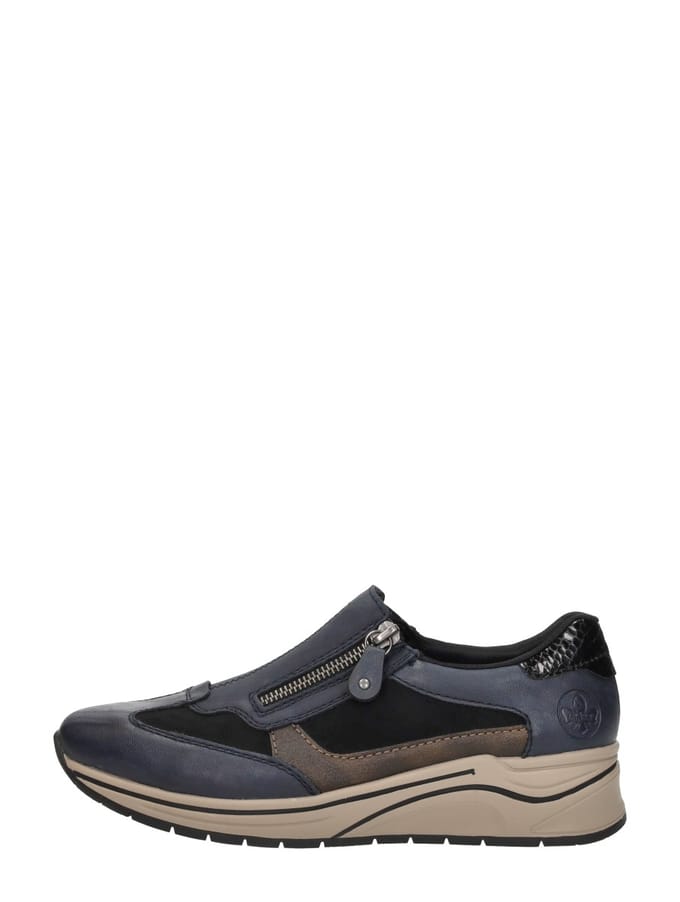 Rieker Sneakers - Dames - Blauw - Maat:38
