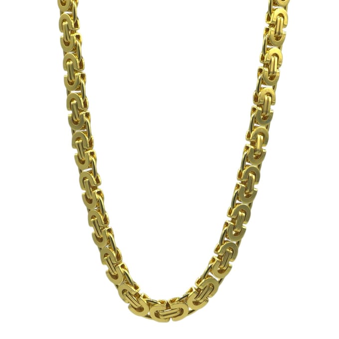 Koningsketting voor heren - Goldplated - 8 mm / 70 cm