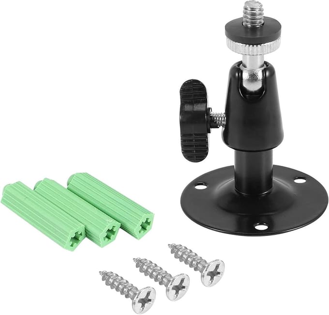 Wandhouder Metaal - Camera Beugel - Beveiligingscamera Montage - Stevige Constructie - 762 cm Hoogte - Zwart