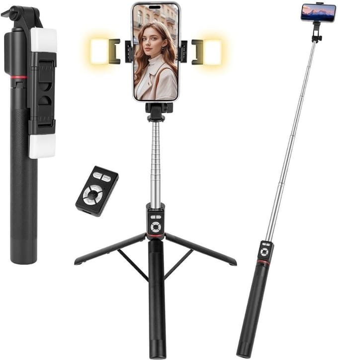 MRKK® Selfiestick iPhone - Selfiestick Statief - Tripod