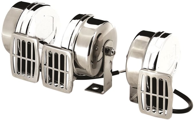 Vetus dubbele hoorn 12 volt, met hoge en lage toon
