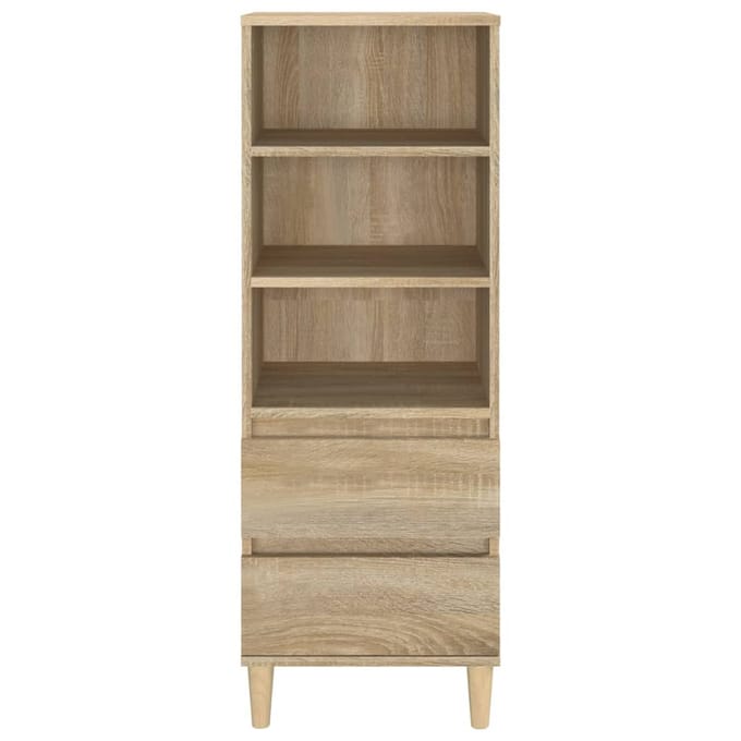 vidaXL - Hoge - kast - 40x36x110 - cm - bewerkt - hout - sonoma - eiken