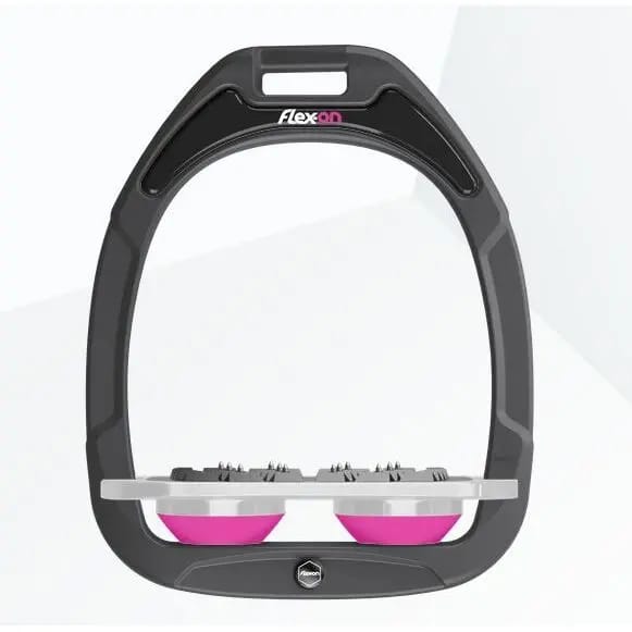 Platte Ultra Grip Beugels Antraciet/Grijs/Roze Flex-On Green Composite