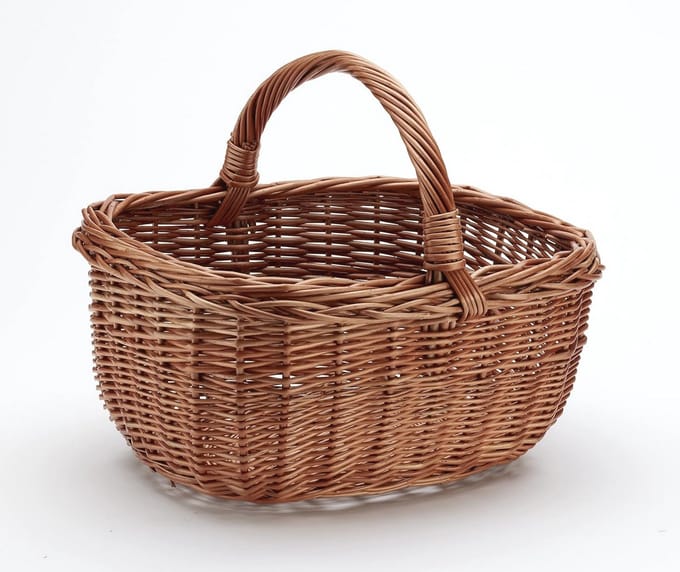 Wicker Mushroom Basket