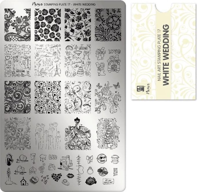 Moyra Stamping Plate 17 White Wedding