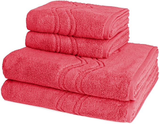 Ross Dames en Heren 2 X handdoek 2 X douchedoek - per set Cashmere feeling