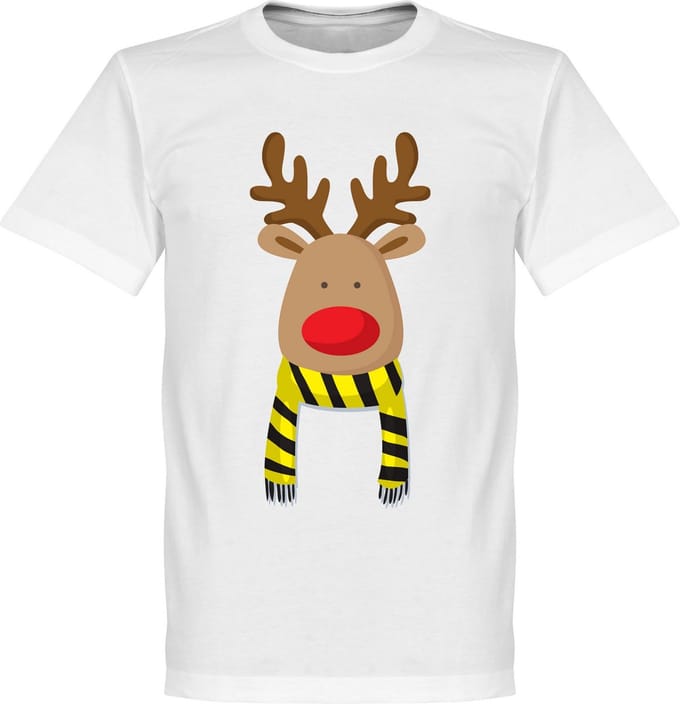 Reindeer Supporter T-Shirt - Zwart/Geel - Kinderen - 116