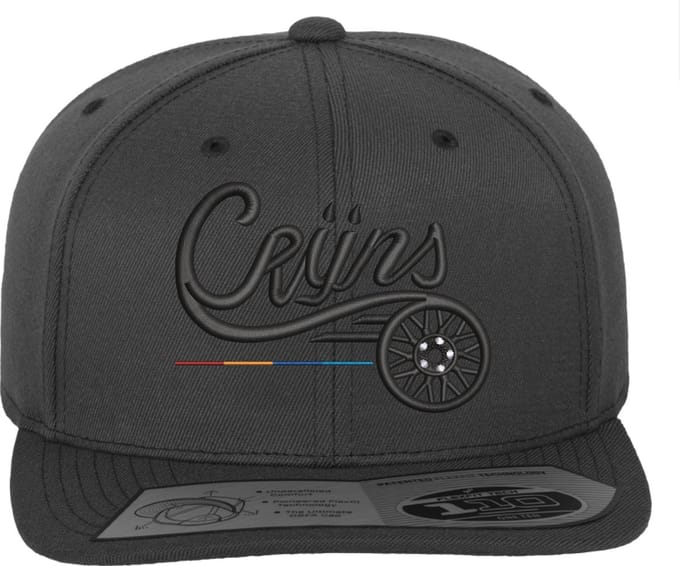 CRIJNS SNAPBACK PET GRIJS / ZWART Logo