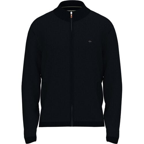 Fynch-Hatton Vest Cardigan Zip Light Air Cotton Navy / male