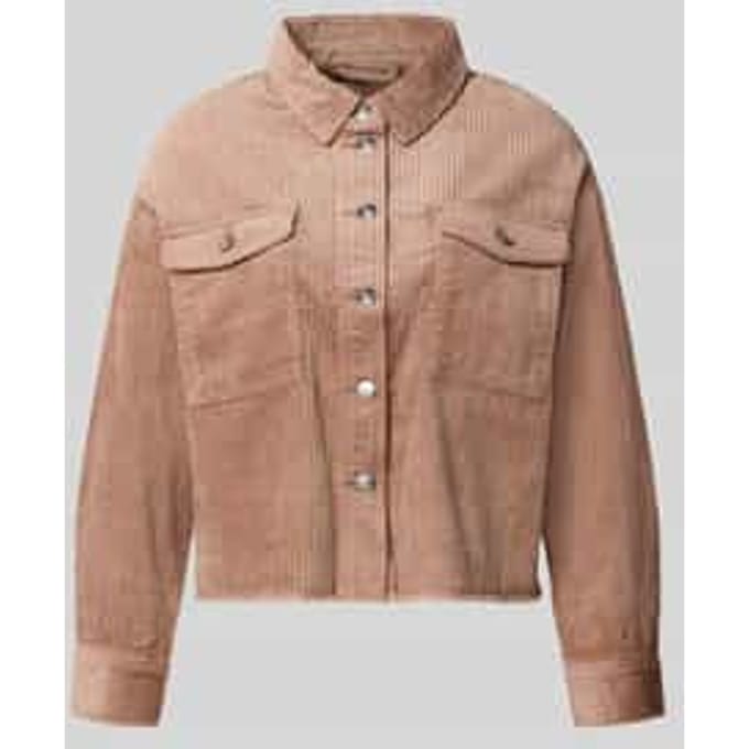 Loose fit overhemdjack van pure katoen model 'MARINA'