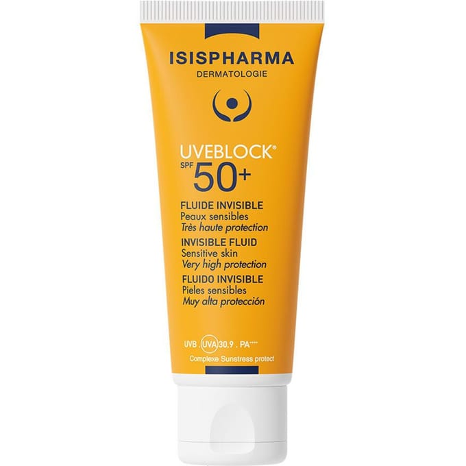 ISISPHARMA - UVEBLOCK - SPF 50+ - Invisible fluid - sensitive skin - very high protection