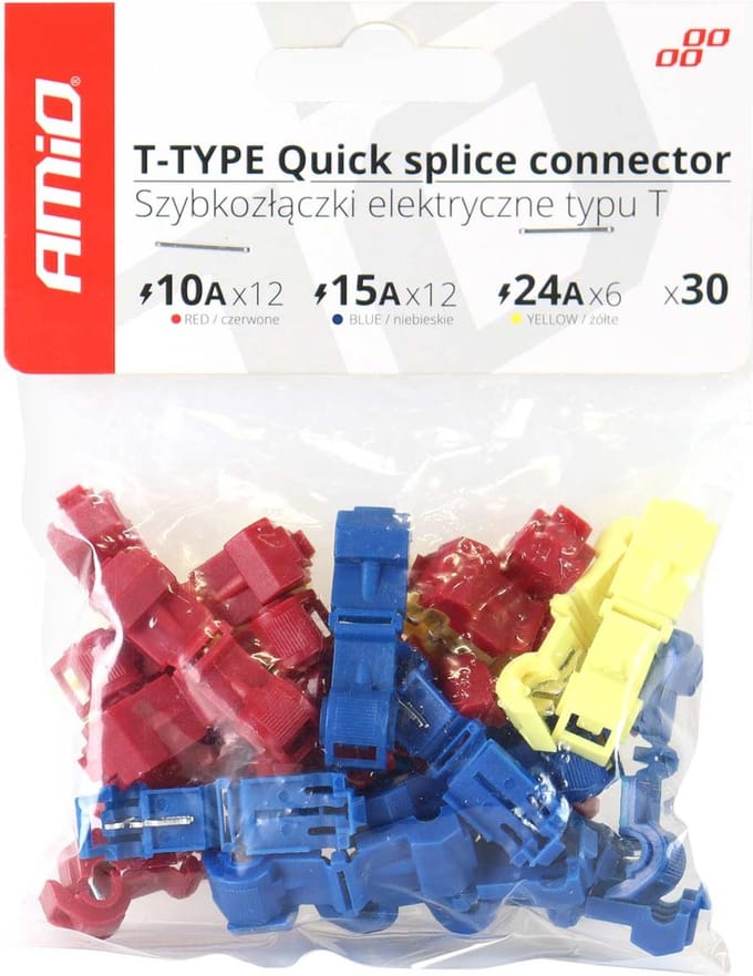 T-type snelkoppeling 30st mix